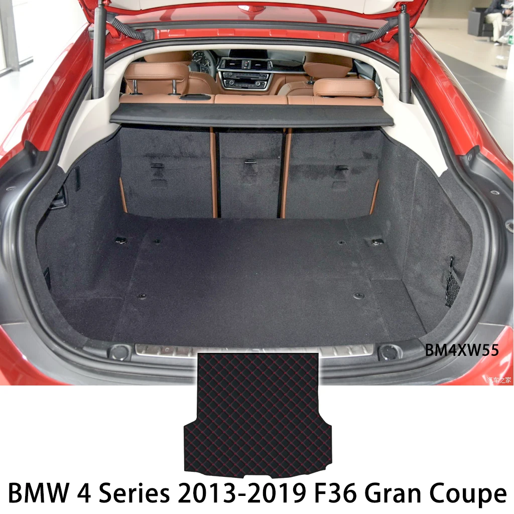 Leather Car Trunk Mat Cargo Liner Tray Boot Cover Pad for BMW F36 G22 4 Series 420i 425i 428i 430i 435i 440i 2013-2019 2020 2021