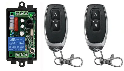 AC 220 V 1CH 1CH radyo kontrol RF kablosuz röle uzaktan kumanda anahtarı 315 MHZ 433 MHZ verici + alıcı