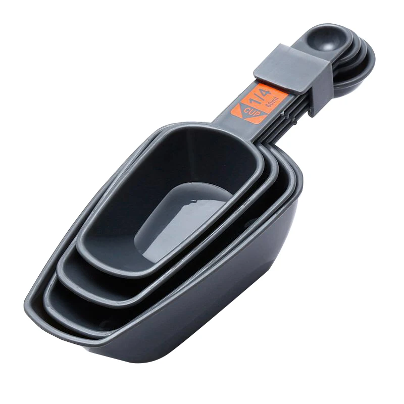 4pc Measuring Spoons Baking Cooking 1/4 Cup To 1 Cup PP Plastic With Scale  Coffee Measuring Scoops Kitchen home Tool Accessories - AliExpress 15