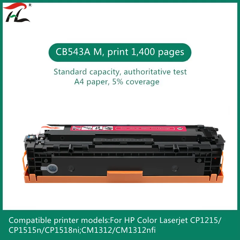 Compatible Toner Cartridge CB540A CB540 540A 540 CB541A CB542A CB543A 125A for HP Color LaserJet CP1215 CP1515n CP1518ni CM1312