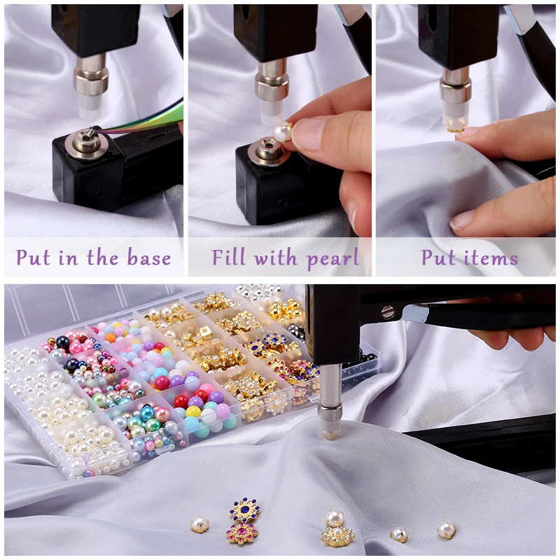 Pearl Setting Machine DIY Handmade Pearl Setting Tools of Beads for Clothing Decoration DIY Accessories