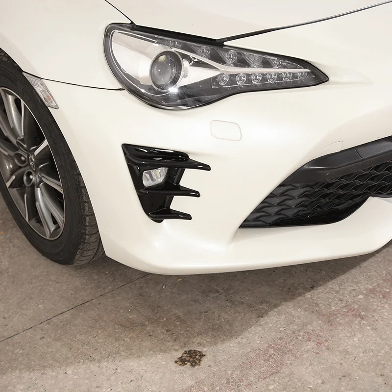 For 2016-2020 Toyota 86 GT ABS carbon fiber car front fog lamp decorative frame cover sticker car exterior accessories