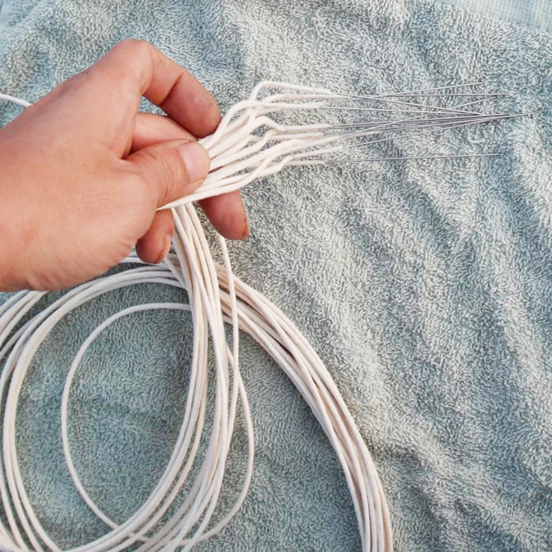 100cm/pcs Cotton Wire Wicks With Long Metal Needle Fit For Zippo Zorro Lighters DIY Repair Upgrade Accessory