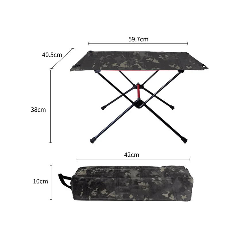 Portable Picnic Table,Collapsible Roll Up, Outdoor, Foldable Fishing Table, Ultralight Aluminum Folding Camping Table