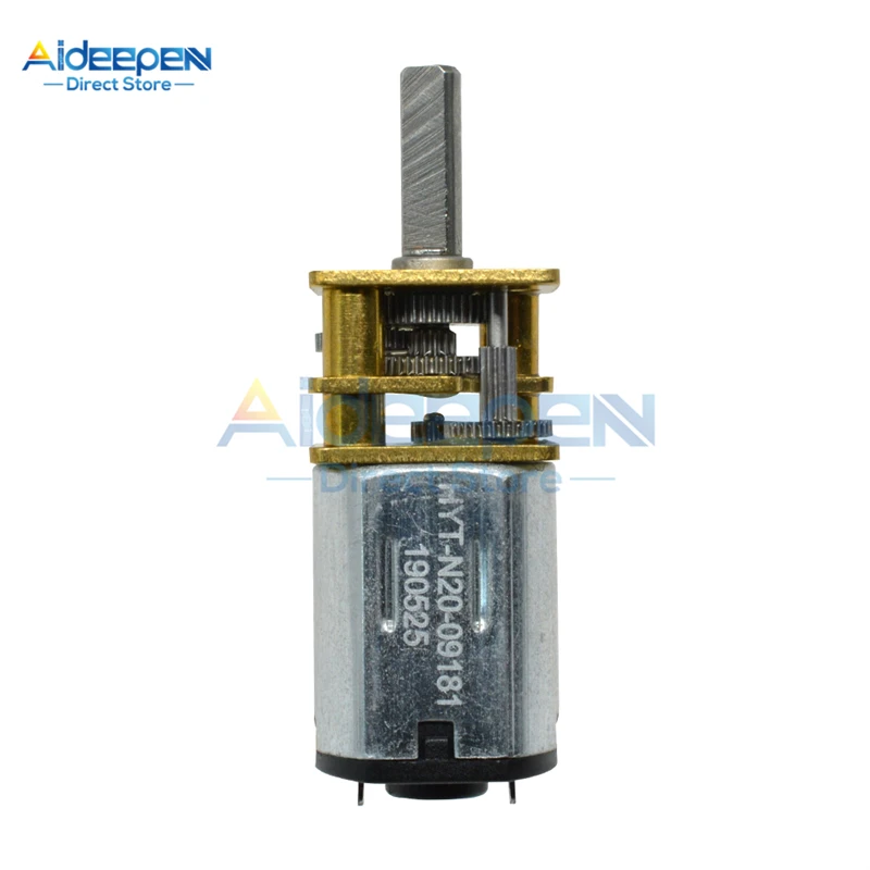 DC 3V 6V 12V GA12-N20 Micro เกียร์มอเตอร์เกียร์โลหะเกียร์ล้อมอเตอร์30RPM 50RPM 60RPM 100RPM 150RPM 200RPM 300RPM 600RPM 1000RPM