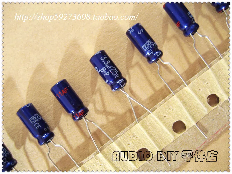 30PCS/50PCS Matsushita S-BP Series 3.3uF/25V Non-polar Electrolytic Capacitor free shipping