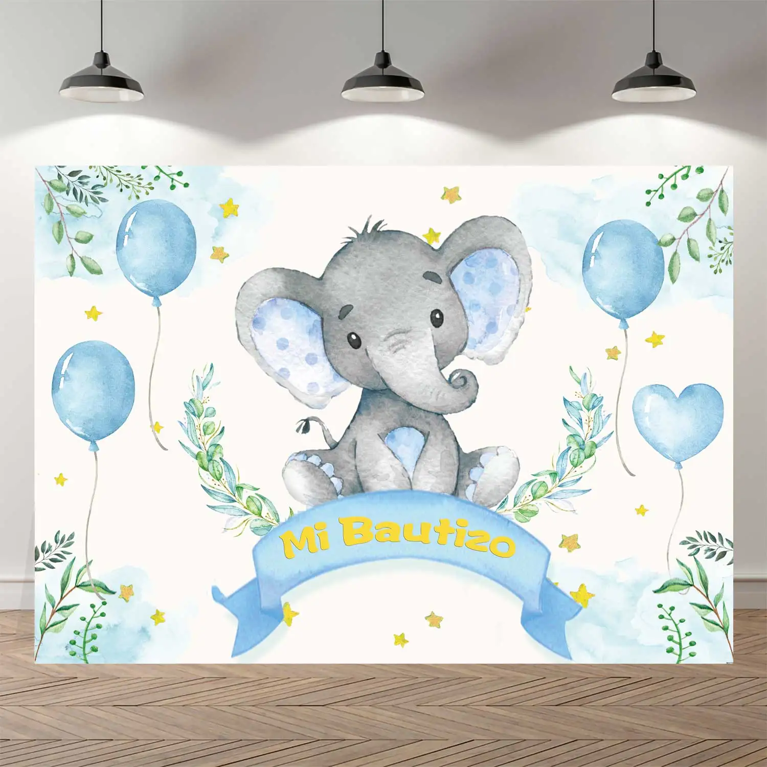 SeekPro New Born Elephant Balloon Party Baby Shower Bapteme Photography Background bambini compleanno Studio Mi decalizo sfondo