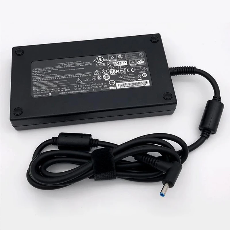 19.5V 10.3A 7.4*5.0mm/ 4.5*3.0mm ultra-thin Adapter For HP i4i5 Night Elf 4th Generation PRO Notebook 200W Power Supply