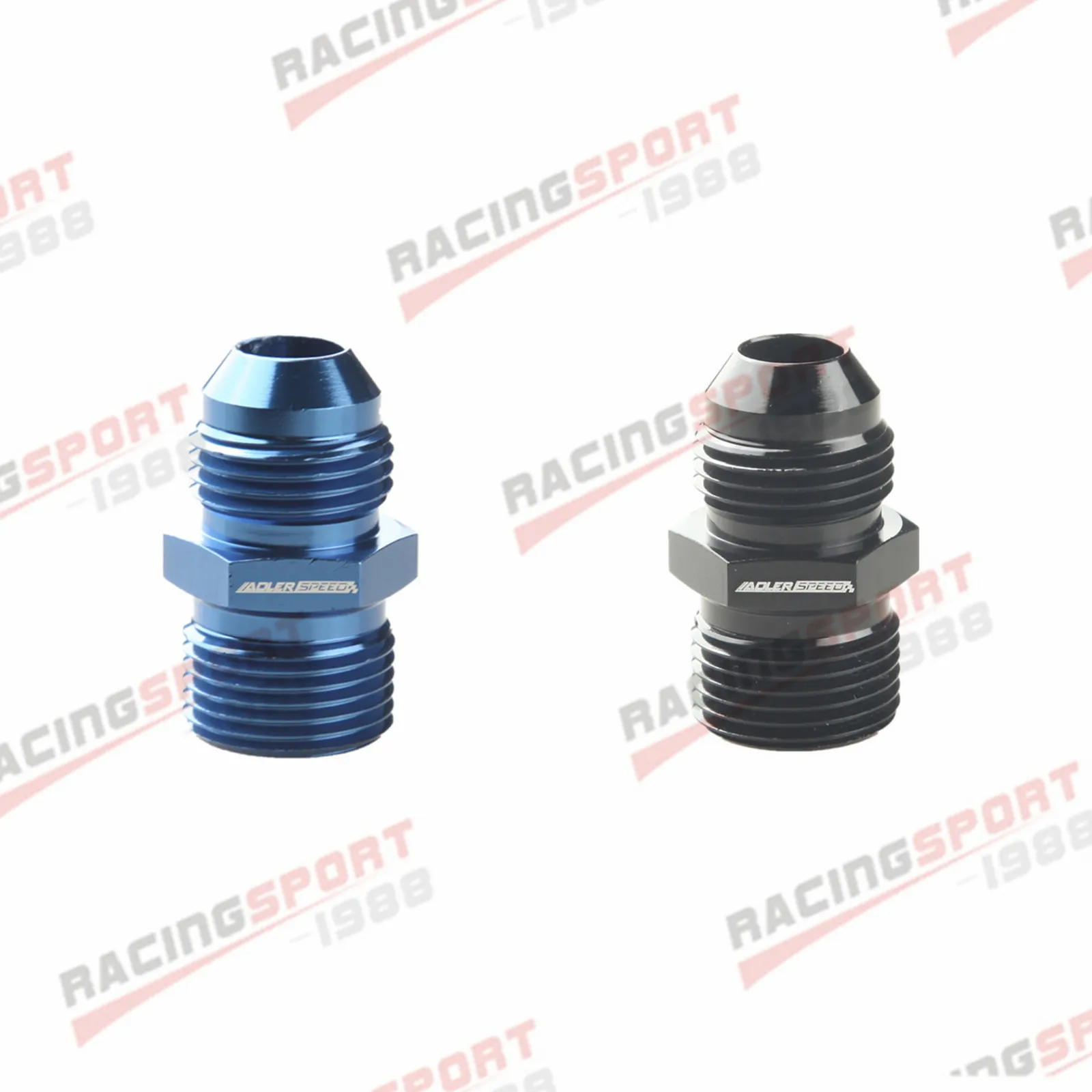 

ADLERSPEED -8AN 8AN Male Flare To M22 x 1.5 Metric Straight Fitting Aluminum Black/Blue