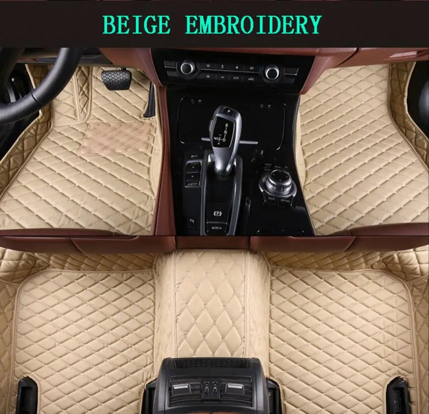 Auto Floor Mats For VOLVO XC60 2014 2015 2016 2017 Foot Carpets Car Step High Quality Brand New Embroidery Leather Mats