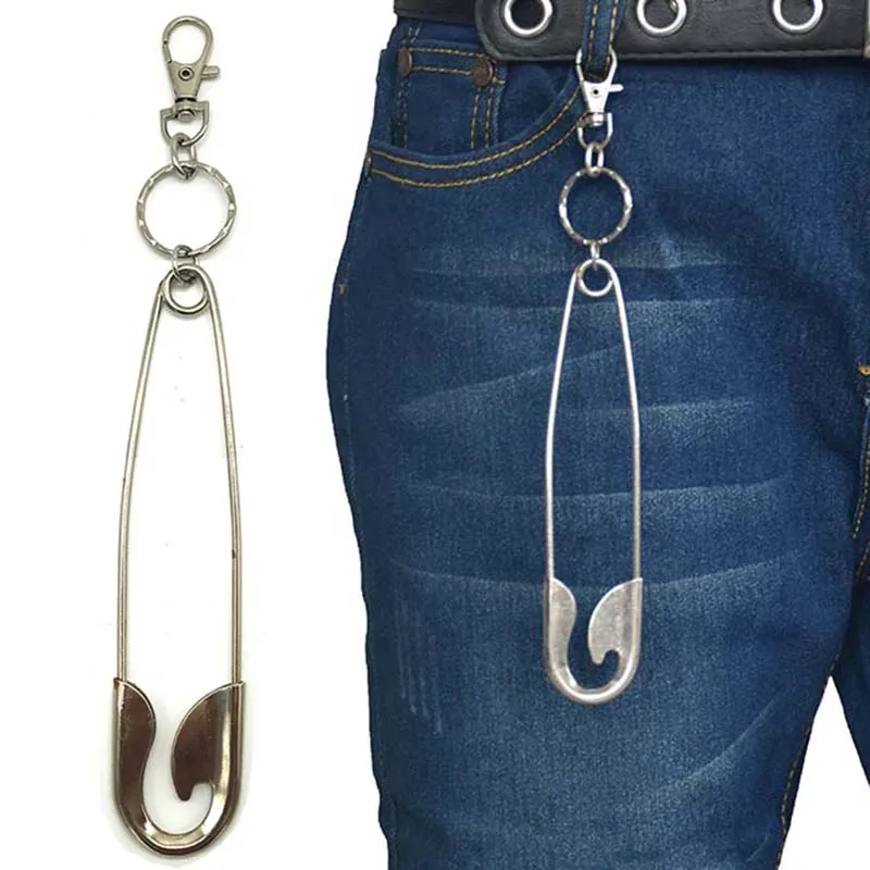 Punk Pin Wallet Belt Chain Rock Trousers Hipster Pant Keychains Jean Keychain Ring Clip Keyring Key Chain