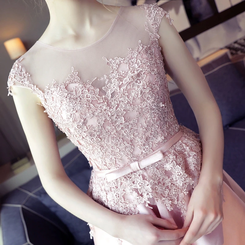 Sweetheart Neck Homecoming Dresses 레이스 아플리케 핑크 파티 드레스 오픈 연예인 댄스 파티 드레스 robe de soirée femme vestidos22