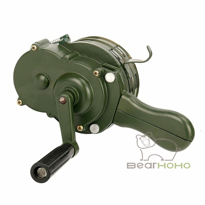 Hand Crank Siren Horn 110dB Manual Metal Alarm Air Raid Emergency Safety Warning Siren for Fire Flood Prevention Disaster