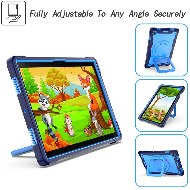 for Samsung Galaxy Tab A8 2022 10.5 Case 2021 SM-X205 SM-X205C X200 X205 Cover Funda Tablet Kids Shockproof Stand Stand Coque