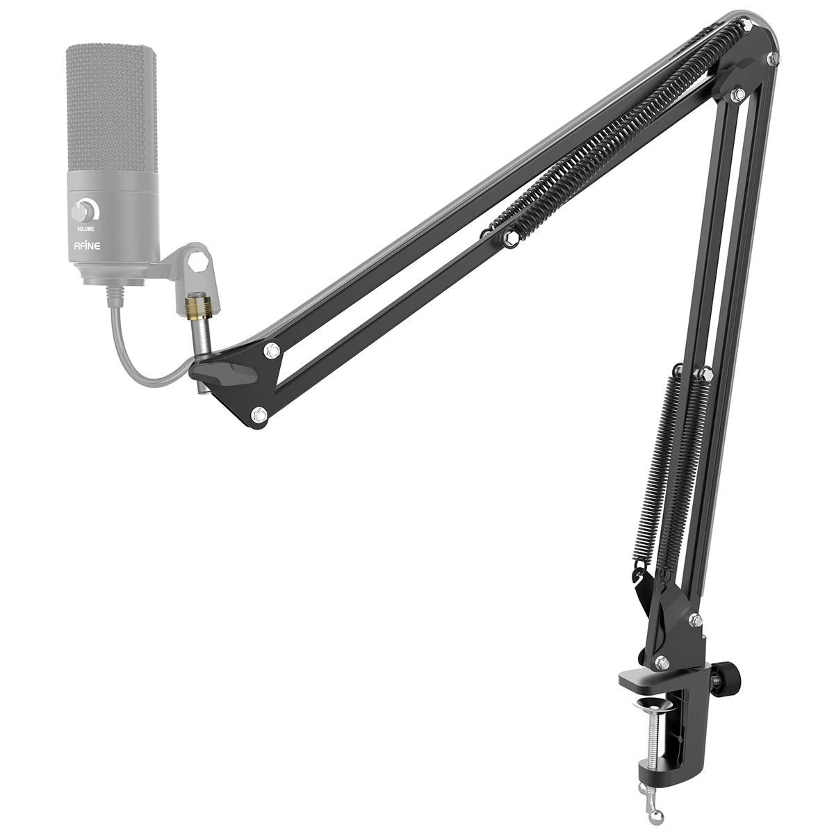 FIFINE Adjustable Microphone Suspension Boom Scissor Arm Stand for K688 K669 K670 K658 K678 K690,Ampligame A6V A8