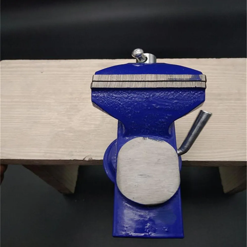 Imagem -05 - Morsa Mecânica para Mecânico Torno de Mesa com Base Giratória 360 Graus para Fixação Superior em Ferro Fundido
