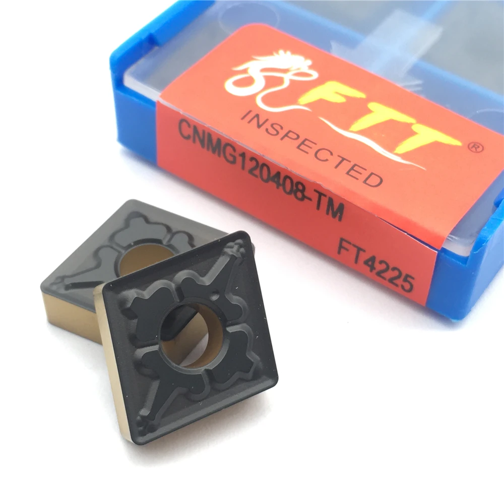 

CNMG120408 TM FT4225 CNMG 120408 External Turning Tools Turning Insert Lathe cutter Tool Steel Processing Finishing