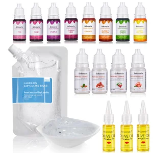 25/50ml DIY Lipstik Bahan Baku Pelembab Matte Transparan Bening Dasar Lip Gloss Minyak Gel Antilengket Lipgloss Lipgloss 10 basis lip gloss penjualan terbaik - №