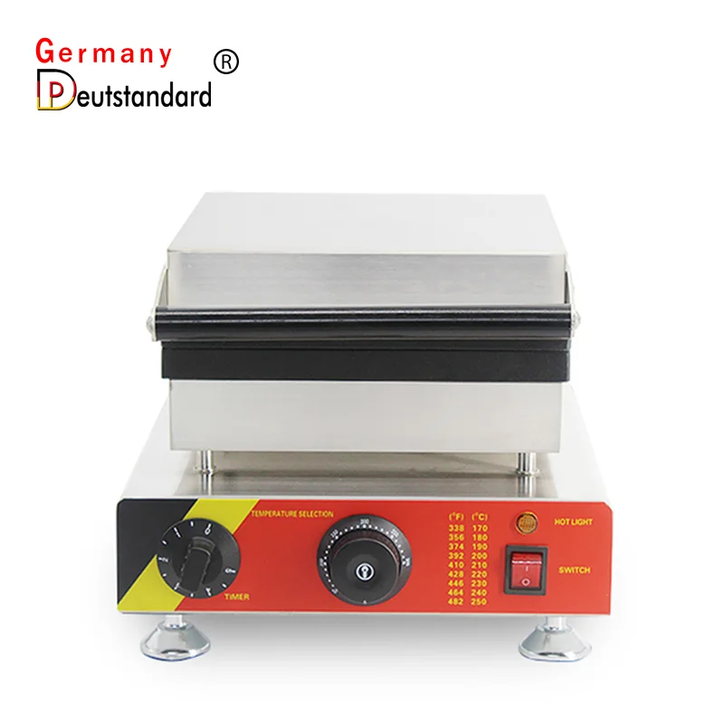 4  Slice Commercial Electric Waffle Liege Maker Machine 220V 110V  Belgium Square Waffle  Making Machine With High Quality