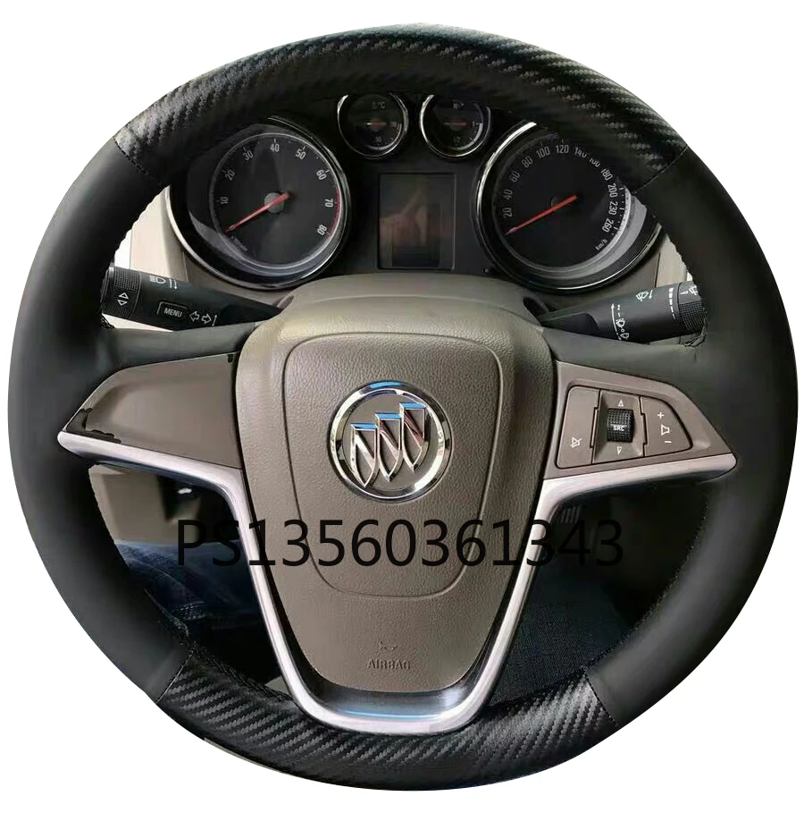 Suitable for Buick Envision Regal Lacrosse Verano Exterior Excelle Encore GX Hand-stitched leather steering wheel cover