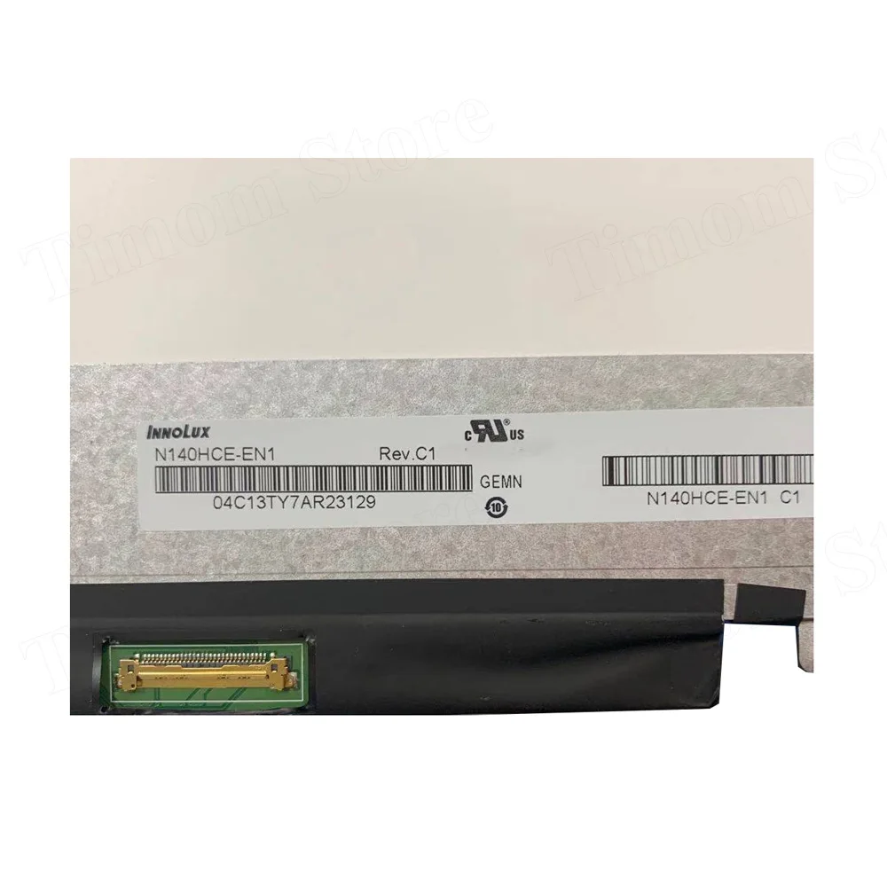 Imagem -06 - Laptop Lcd Innolux N140hce-en1 Rev. c2 c4 c5 Exato Original 140 Led Fhd 1920x1080 Ips 30pin Magro Matte Display 72 Ntsc