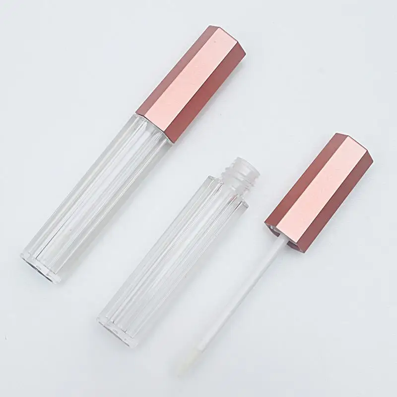 4ml Empty Lip Gloss Tubes Lip Balm Bottle,Rose Gold,Black Cap Plastic Liquid Lipstick Container Beauty Makeup Tool. - Image 3