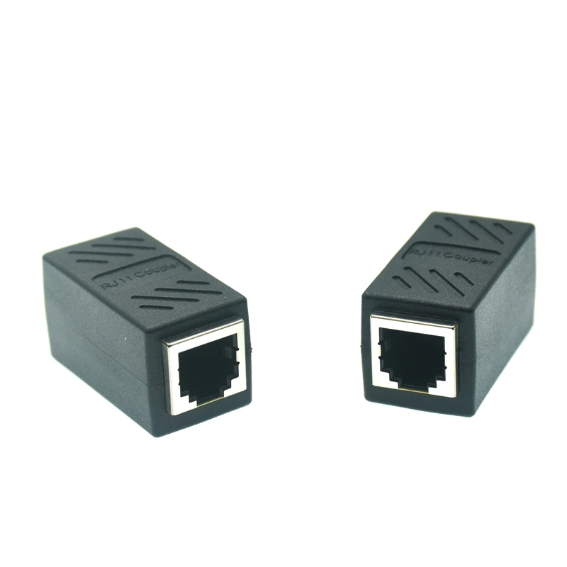 RJ11 6P6C 6P4C 6P2C Female To Female PCB Connection Telephone Extension Cable Coupter C LAN connector