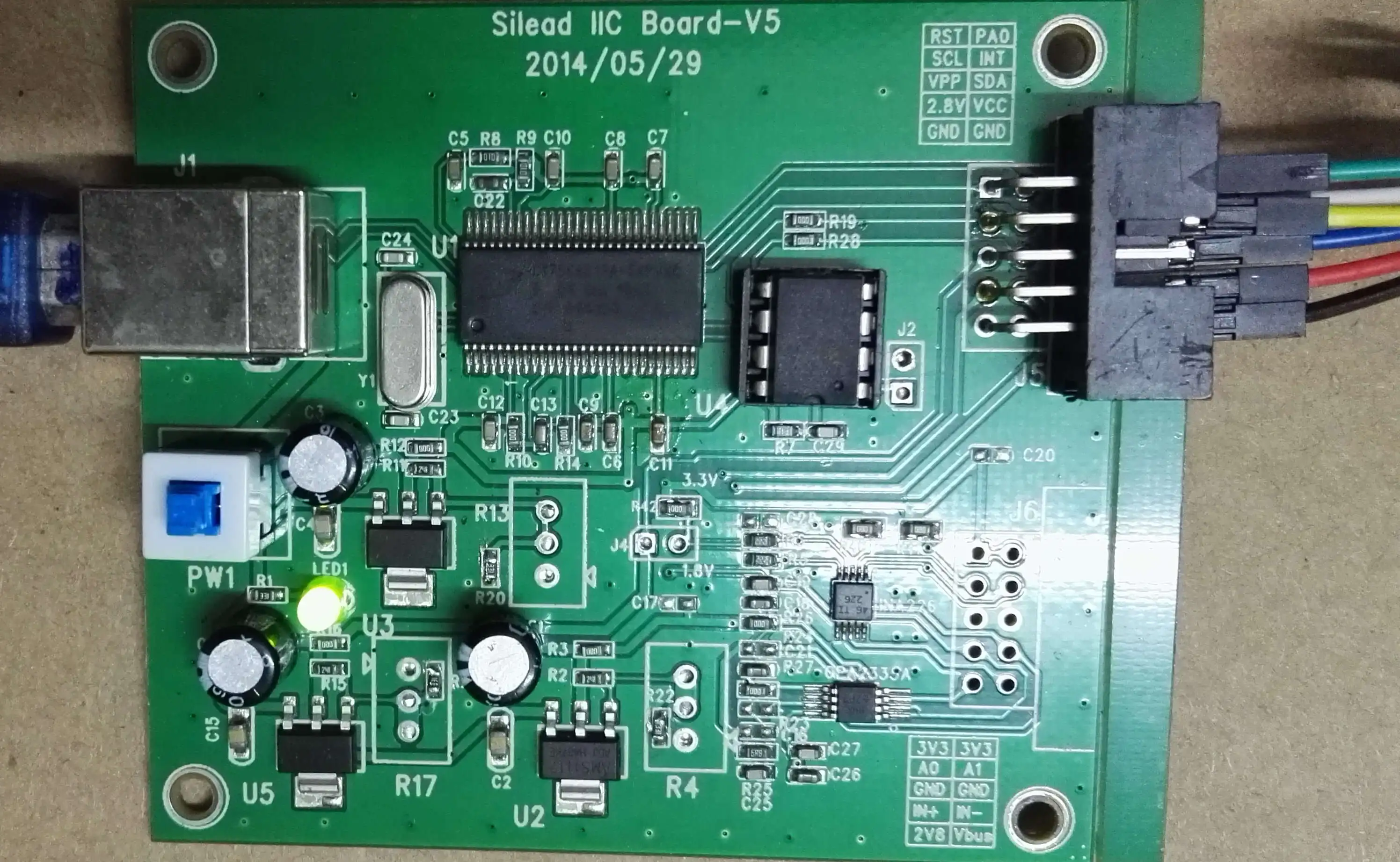 Scheda di Debug della scheda di masterizzazione della scheda di prova dello schermo di microcapacità Sili