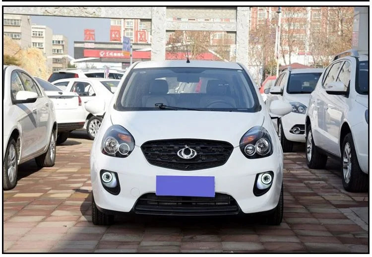 Eosuns Innovative Cob Angel Eye Led Daytime Running Light Drl + Halogen Fog Light + Projector Lens for Geely Panda 2015