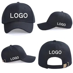 Gorra de béisbol con logotipo personalizado, gorro deportivo ajustable, para senderismo, caza y pesca, 100% algodón