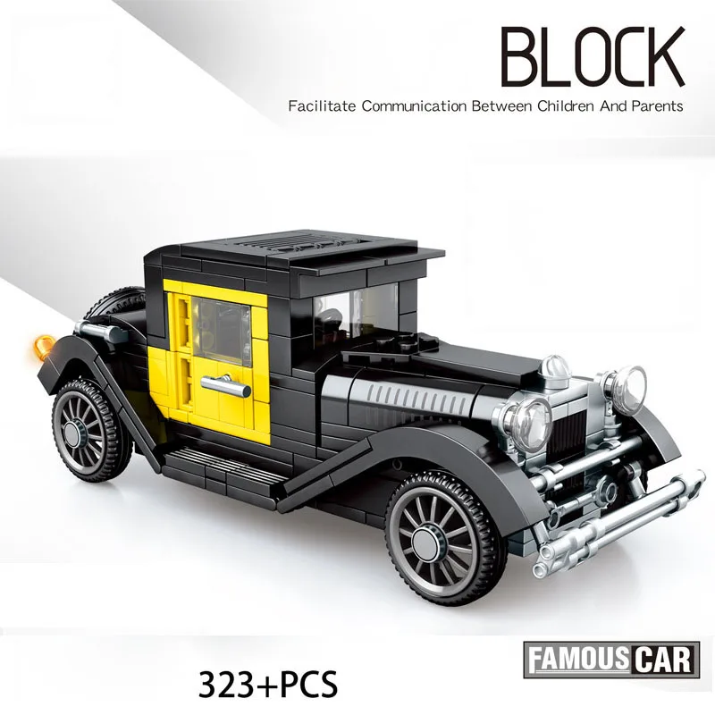 Technical America Classic Car 1929 Model A Building Blocks Assemble Vehicle Bricks Educational Toys Collection For Boys Gifts