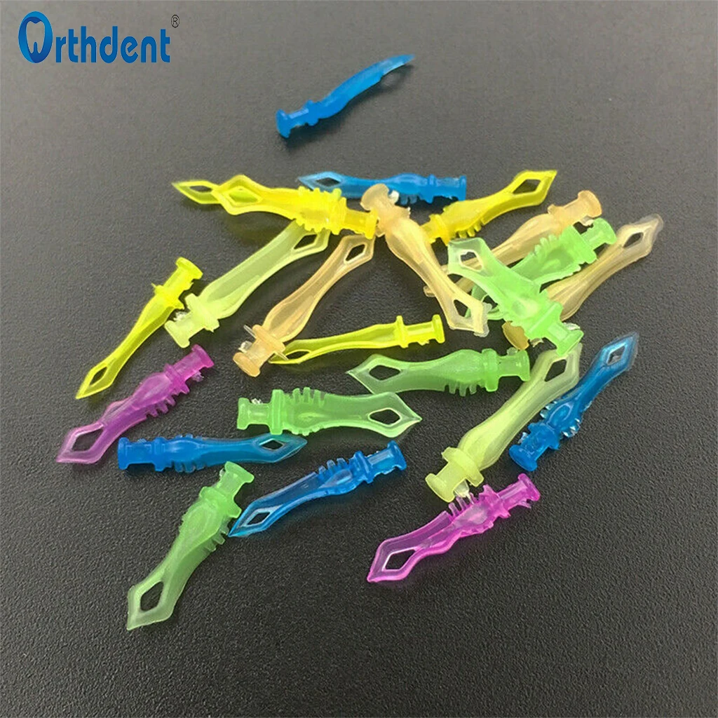 210 Pcs Dental Diamond Wedges Autoclave Plastic Disposable Interdental Composite Restoration Materials Dentistry Accessories