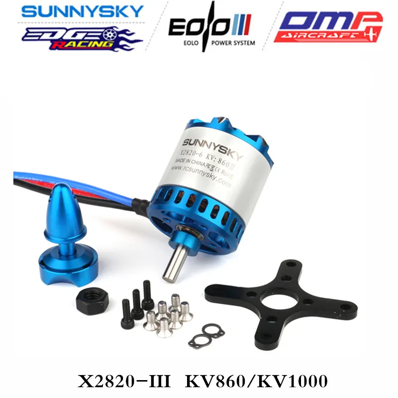 

Three Generations Sunnysky X2820 KV860 KV1000 KV1250 KV570 Brushless Motor For 30E Fixed Wing