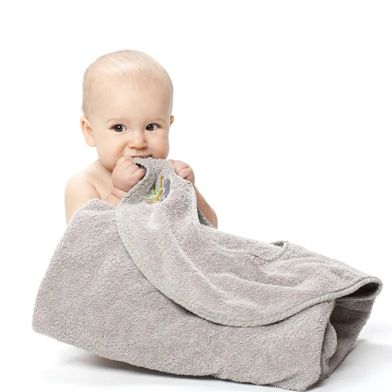 Combed Cotton Baby Bath Towel Hooded Apron Baby Stuff Blanket  High Quality Infant Towel Absorbent Kids Hooded Wipes Bath Towel