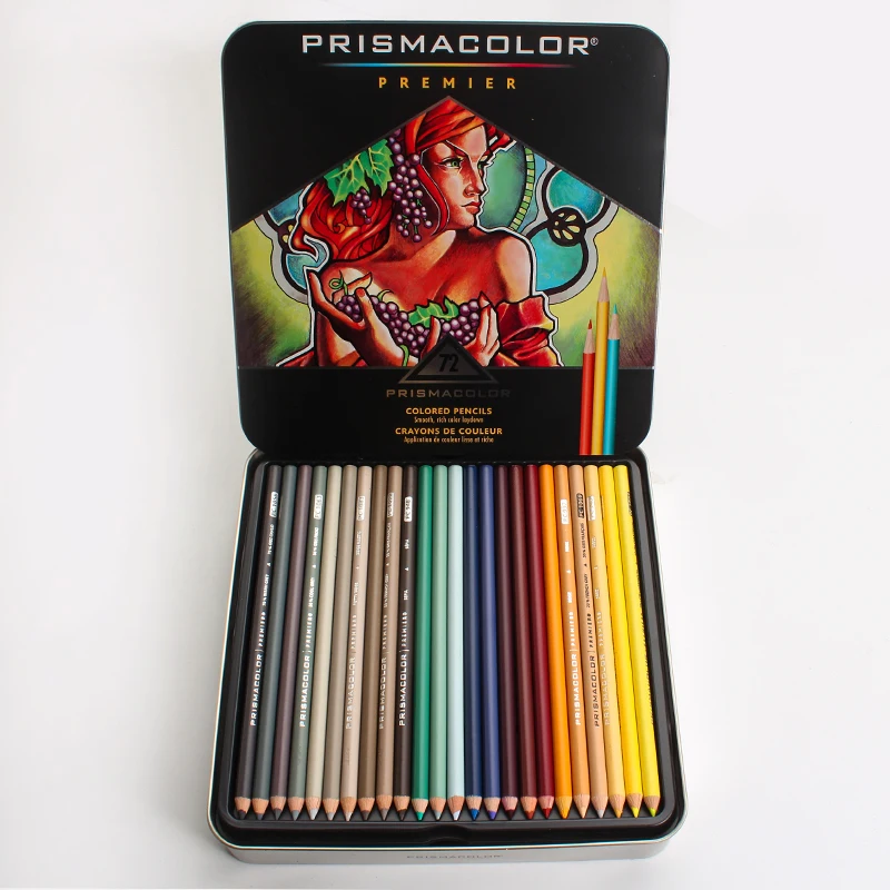 American Prismacolor colored pencil 12/48 oil color pencil 36 color water-soluble art painting school supplies