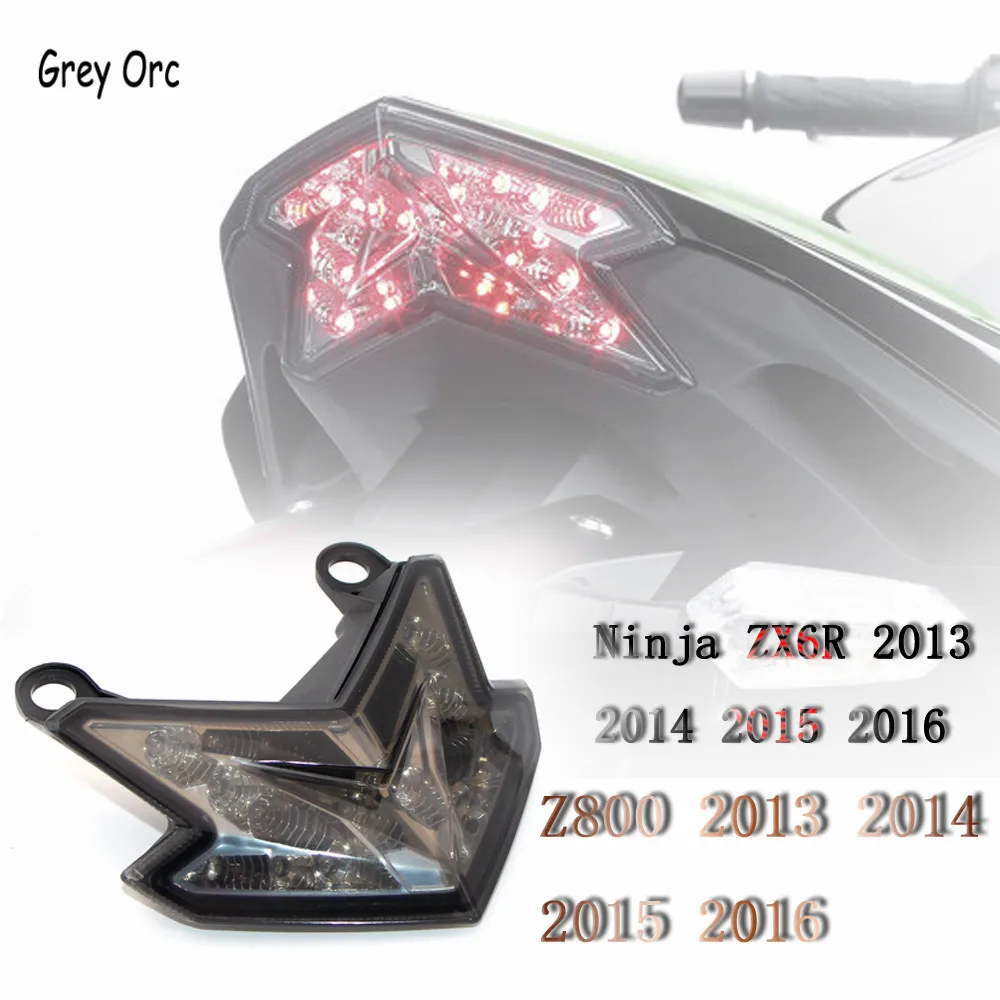 For KAWASAKI Ninja ZX6R ZX-6R Z800 Z 800 2013-2016 High quality Motorcycle Accessories Integrated LED Tail Light Turn signal