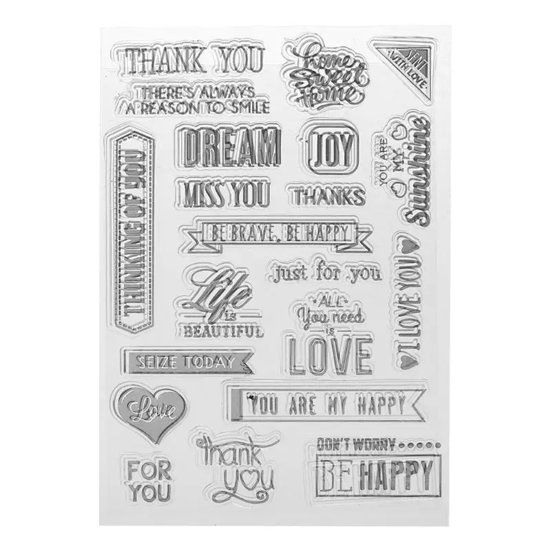 ركن سيليكون واضح ختم ختم scrapبها بنفسك سكرابوكينغ النقش ألبوم صور ورق زينة بطاقة كرافت الفن اليدوية هدية 090C