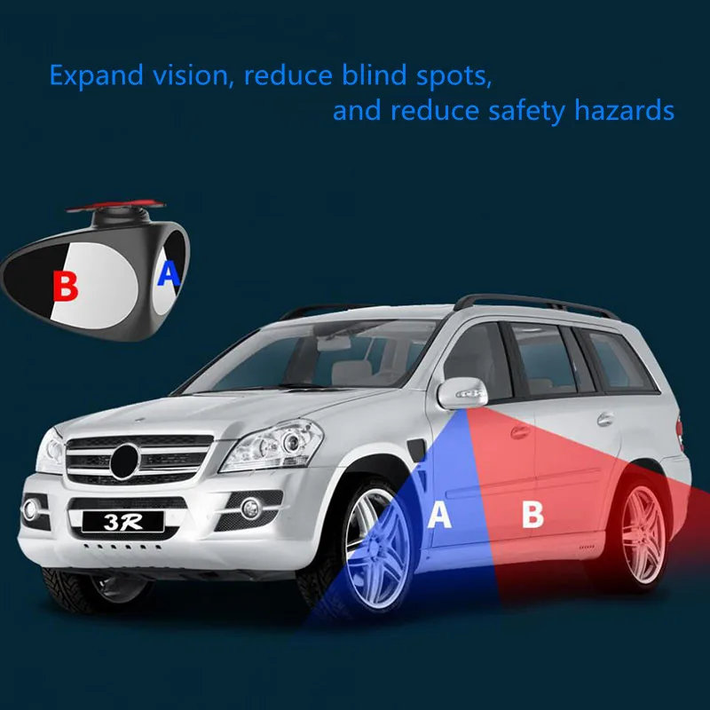 1pcs car wheel Blind Spot Mirror auxiliary rearview mirror for CRV Accord HR-V Vezel Fit City Civic Crider Odeysey Cross jazz's