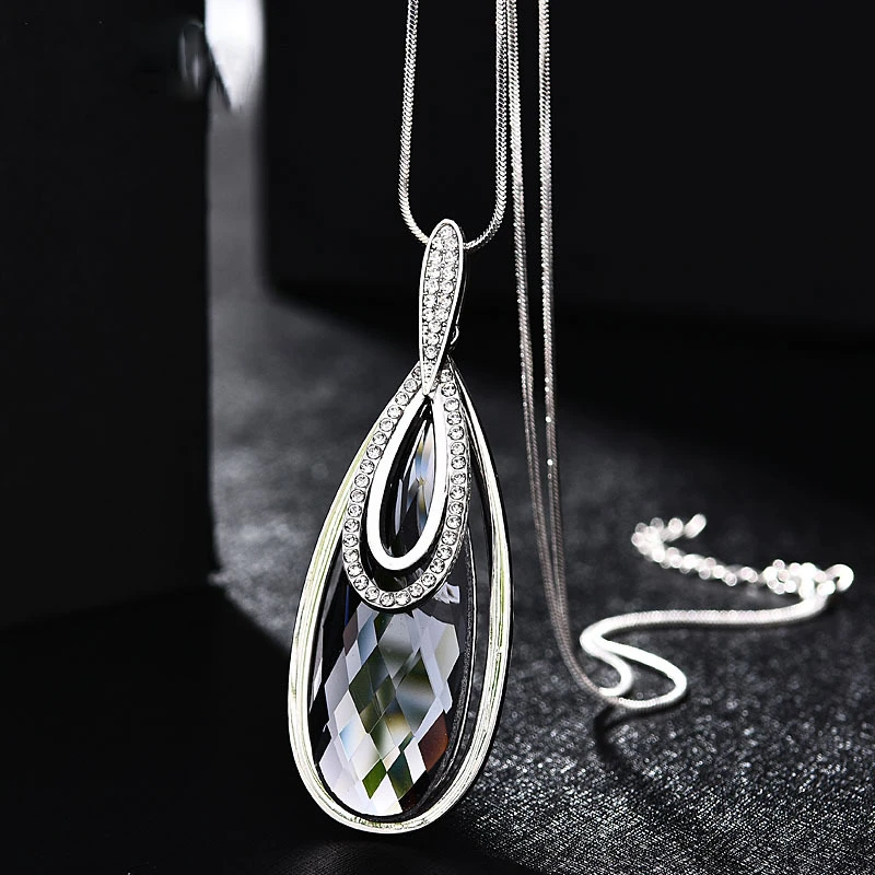Necklaces & Pendants For Women Fashion Long Fashion Geometric Statement Maxi Necklace Jewelry Collier Femme Collar Accessories
