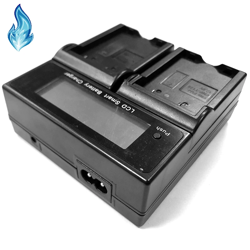 NP-T125 Battery Dual charger with LCD screen for Fujifilm GFX50S GFX50R Digital Cameras