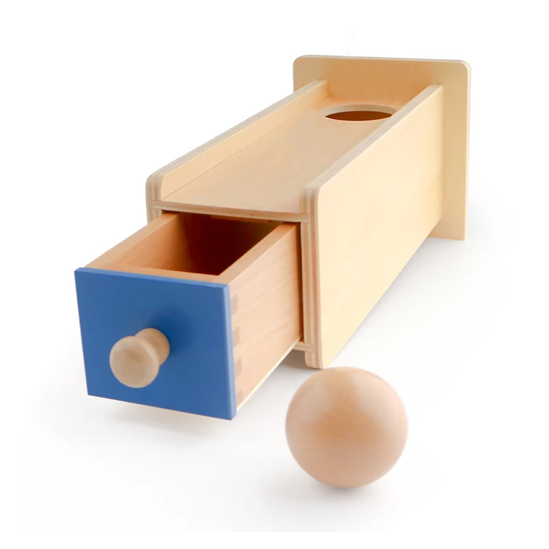 Object Permanence Box Wooden Baby Toys Educational Suppliers Wholesale Wooden Montessori Material Early Learning Training Gift