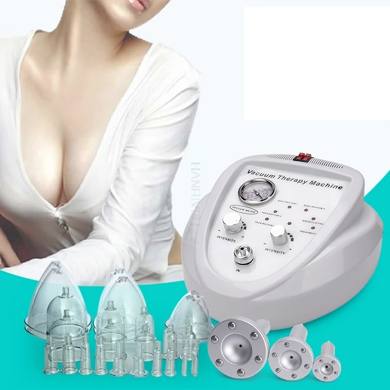 Electric breast pump vacuum suction cup therapy massager machine vacuum pump to increase breast enhancer