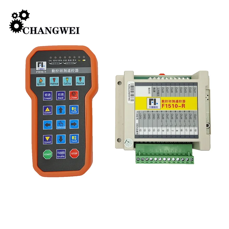 

CNC Plasma Remote Controller F1510-R + F1510-T Anti-fall Wireless Handle For CNC F2100B F2300A F2300B Plasma Control System