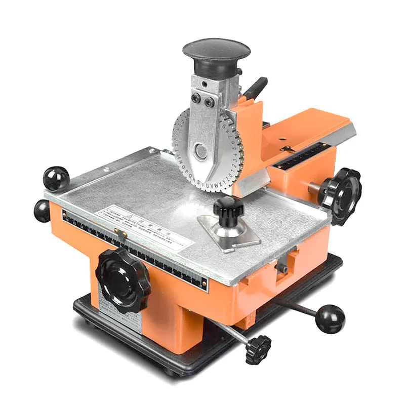 Manual Steel Embossing Machine for Pumps Engraver Valves Metal Aluminum Alloy Name Plate Stamping,Label Engrave Tool