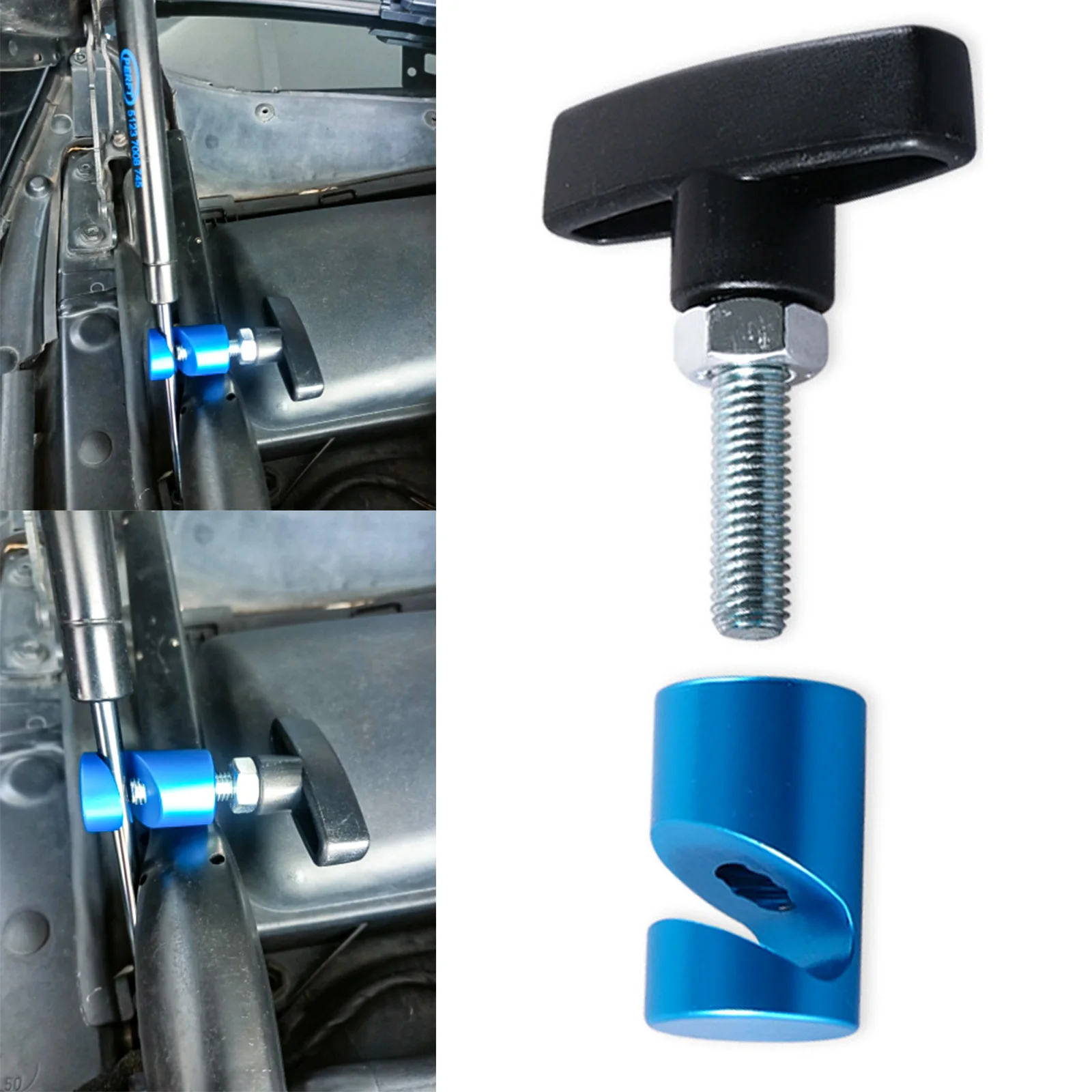 

Universal Car Hood Holder Air Pressure Anti-Slip Engine Cover Lifting Support Rod Tool Universal Lifting Support Clamp