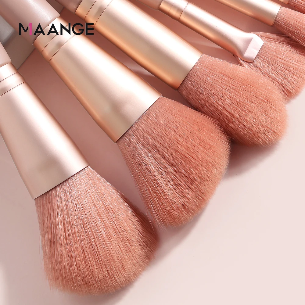 MAANGE 7/9pcs makeup brush set with case professional Powder Blush Eyeshadow Concealer Eye Make Up Brush Cosmetics Beauty Tool