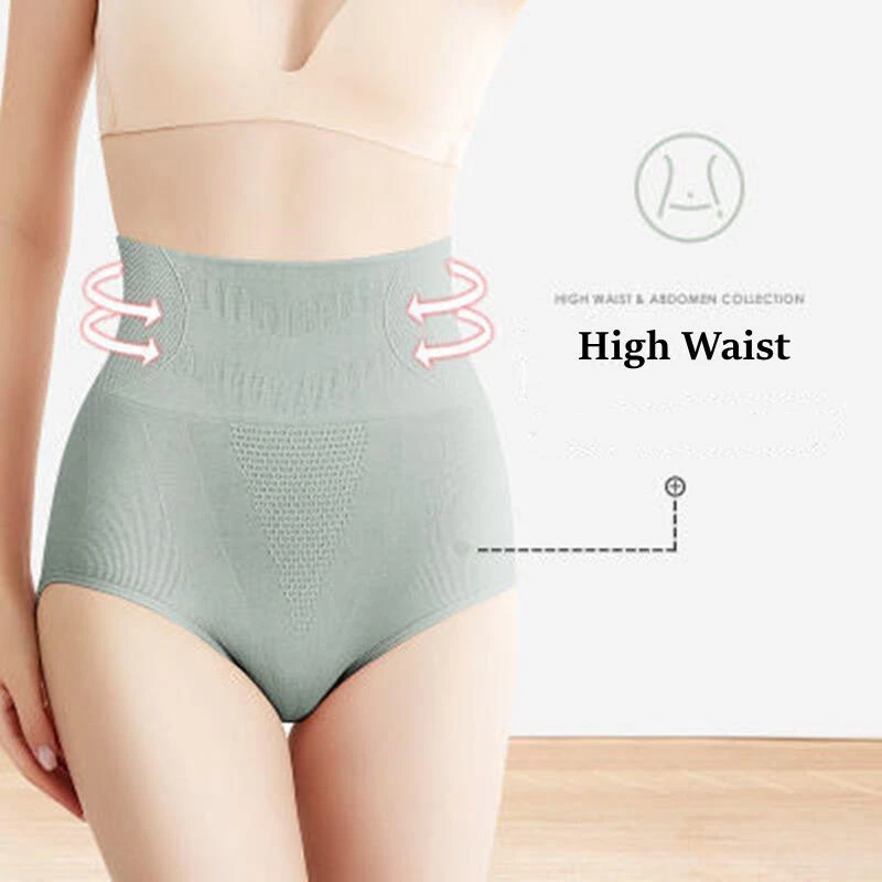 Elastic High Waist Shrink Abdomen Women's Panties Postpartum Body Sculpting Lady Underpants Breathable Cotton Female Briefs