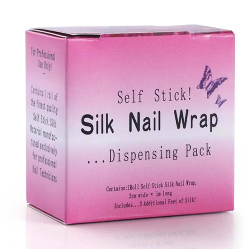 1Roll Nail Repair Fiberglass Silk Wrap Self Adhesive Strong Protect Reinforce Extension White Sticker For Broken Manicure Tool