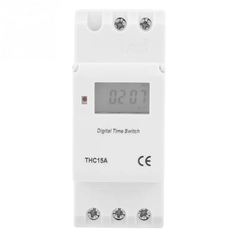 THC-15A DIN RAIL DIGITAL programmabile timer time switch 220VAC 16A time switch timer time 220v Time relay THC-15A