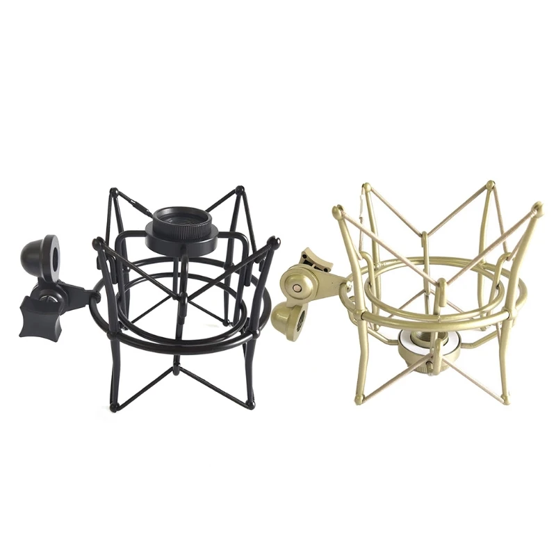 Metal Mount Spider Suspension Shockproof Shock Mount Microphone Spider Suspension Shockproof Mic Holder Clip Bracket